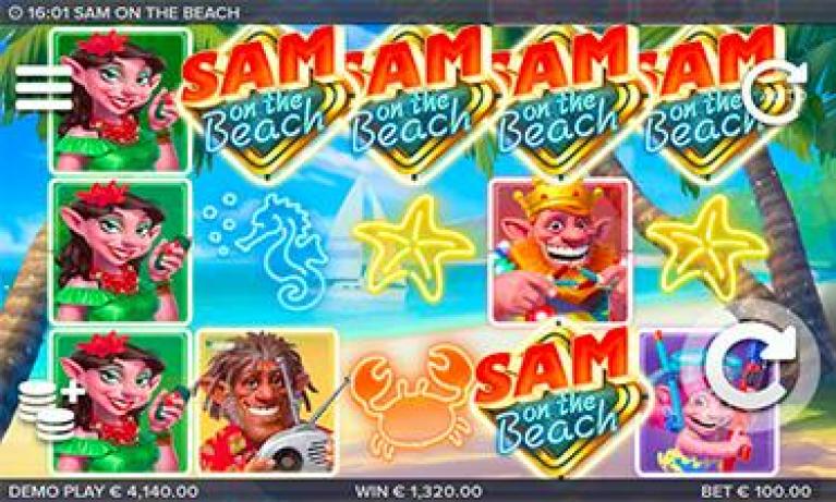 Sam on the Beach Spielautomat Slot